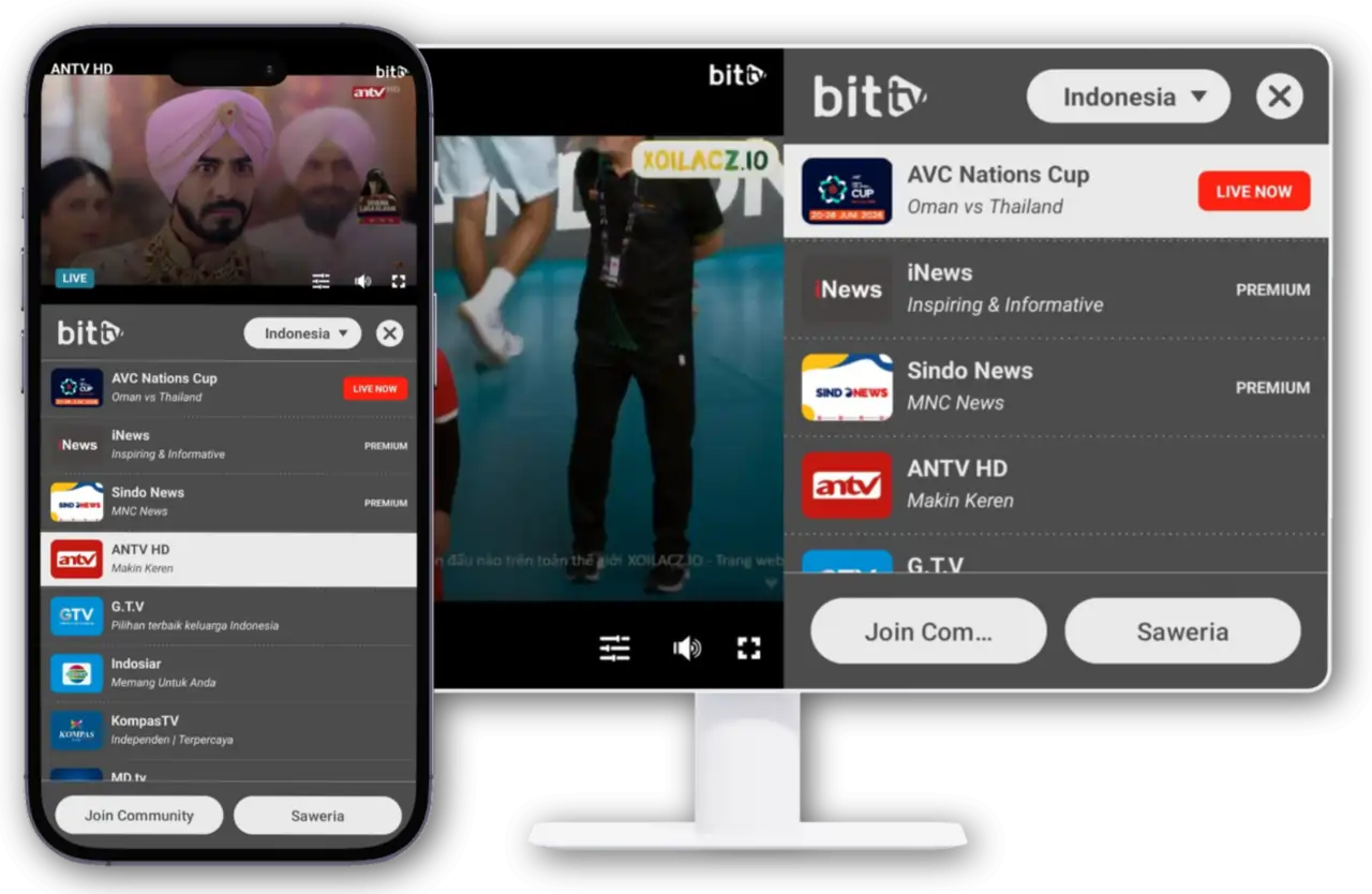 BitTV App Interface BitTV App Interface
